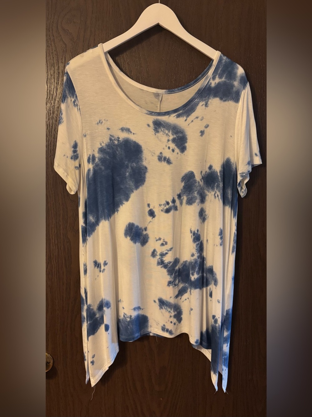 Blue Tie-Dye Swimsuit Cover-Up